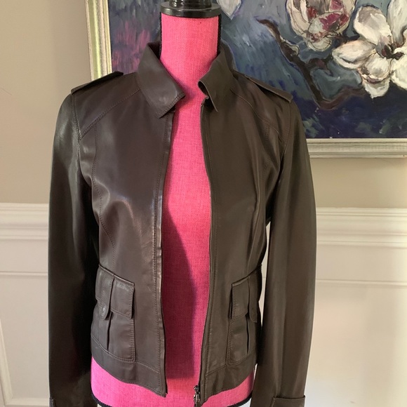 Hugo Boss Jackets & Blazers - Hugo Boss Leather Jacket
